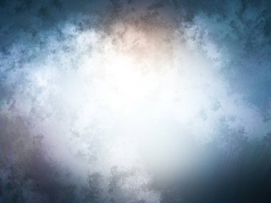 Ortasında ışık olan mavi ve beyaz bir arkaplan