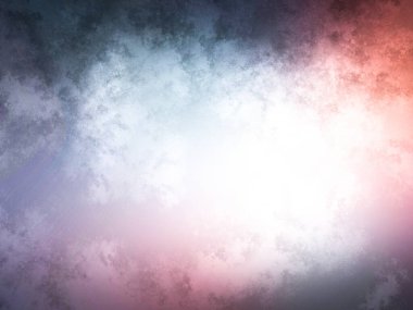 Gökyüzünde uçan bir uçakla renkli bir gökyüzü.