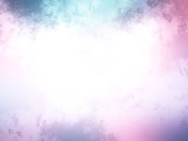 Bulutlu pembe ve mavi bir gökyüzü ve bir uçak