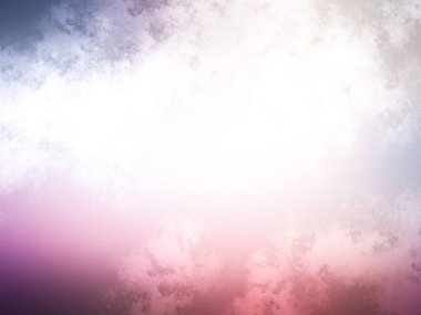 Beyaz bulutlu pembe ve mavi bir gökyüzü