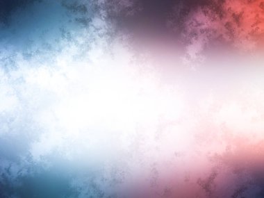 Renkli bir gökyüzü, içinde birkaç bulut var.