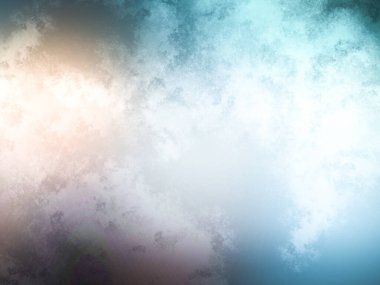 Bulanık bir arkaplan, mavi gökyüzü ve beyaz bir bulut.