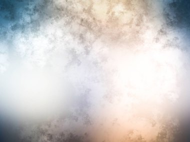 Bulanık bir arkaplan, mavi gökyüzü ve beyaz bir bulut.