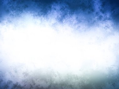 Bulanık gökyüzü ile mavi ve beyaz bir arkaplan