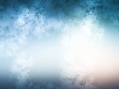 Bulanık gökyüzü ile mavi ve beyaz bir arkaplan