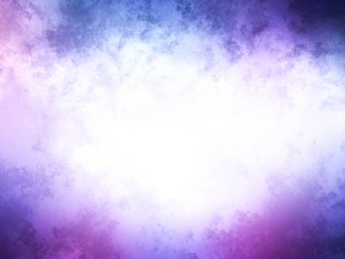 Beyaz bulutlu mor ve mavi bir arkaplan