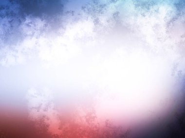 Bulanık gökyüzü ile kırmızı ve mavi bir arkaplan