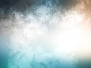 Bulanık bir arkaplan, mavi gökyüzü ve beyaz bir bulut.