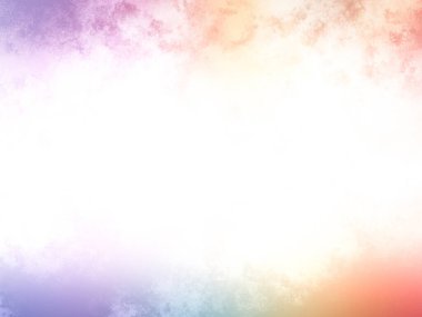 Beyaz gökyüzü ve bulutlarla dolu renkli bir arkaplan.