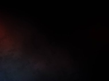 Bulutlarda parlayan kırmızı ve mavi bir ışık.