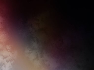 Siyah arkaplanı olan gökkuşağı renkli bir gökyüzü.