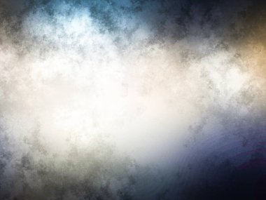 Bulanık bir arkaplan, mavi gökyüzü ve beyaz bir bulut.