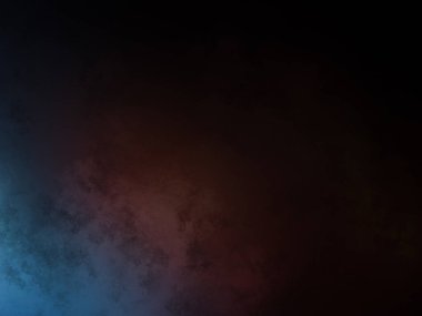 Mavi ve kırmızı ışıklı karanlık bir oda.