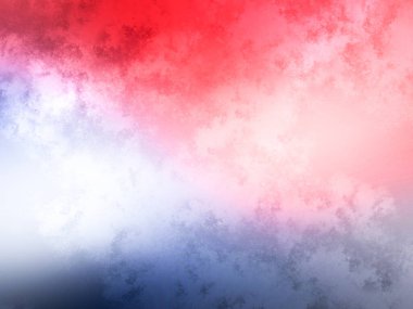 Kırmızı, beyaz ve mavi arkaplan ile kırmızı ve mavi gökyüzü