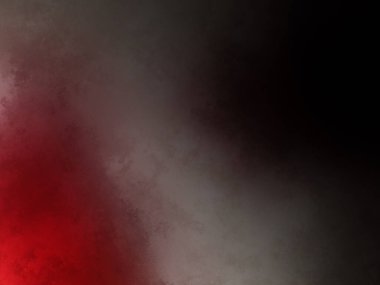 Kırmızı ışığı olan kırmızı ve beyaz bir vazo.