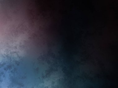 Kırmızı ve mavi gökyüzü bulutlu bir gökyüzünde uçan bir uçak.