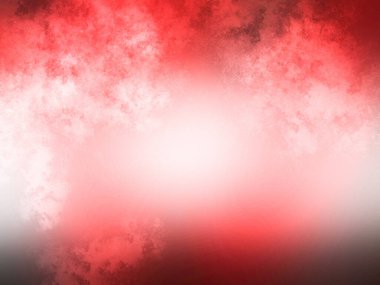 Siyah arkaplanı olan kırmızı beyaz bir duman bulutu