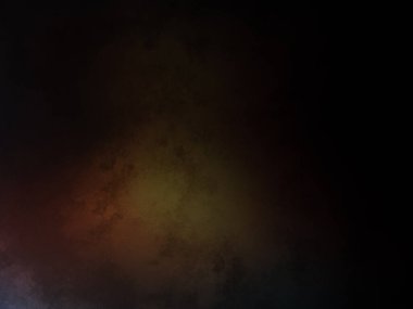 Bir saati ve gökkuşağı ışığı olan karanlık bir oda.