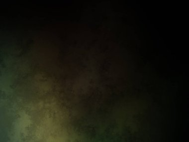 Koyu yeşil arkaplan ve yukarıdan gelen bir ışık.