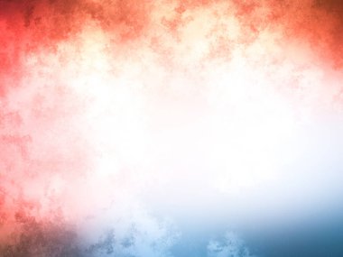 Bulutlu kırmızı ve mavi bir gökyüzü ve sörf tahtasında bir insan