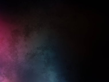 Karanlıkta renkli bir duman bulutu