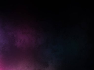 Karanlıkta renkli bir duman bulutu