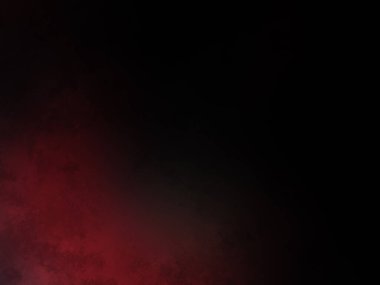 Kırmızı ve siyah arka planda duran takım elbiseli ve kravatlı bir adam.