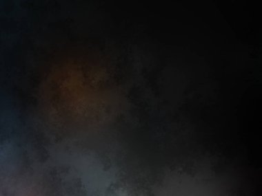 Karanlık bir gökyüzü, birkaç bulut ve bir saat.