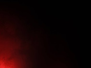 Karanlık bir odada parlayan kırmızı bir ışık.