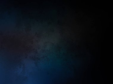 Koyu mavi ve siyah arkaplan ve bulanık bir insan görüntüsü.