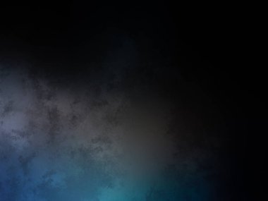 Koyu mavi ve yeşil arkaplan ve tepeden gelen bir ışık