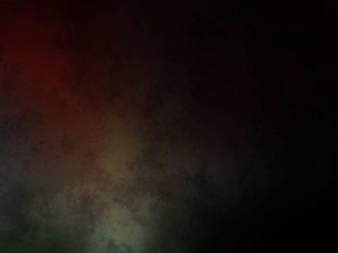 Karanlıkta kırmızı ve yeşil bir ışık parlıyor.