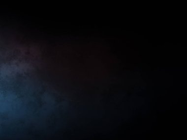 Mavi ve kırmızı ışıklı karanlık bir oda.