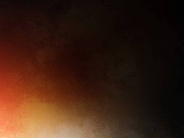 Karanlık gökyüzünde parlayan kırmızı ve sarı bir ışık.