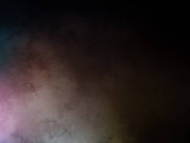 Karanlıkta renkli bir ışık.