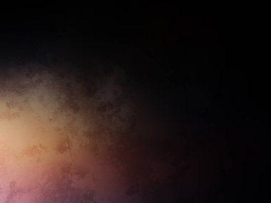 Duvarında ışık olan karanlık bir oda.