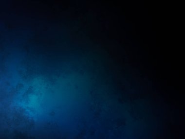 Yukarıdan gelen bir ışık ile mavi ve siyah bir arkaplan