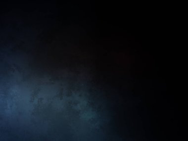 Koyu mavi arkaplan ve yukarıdan gelen bir ışık.