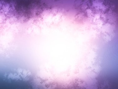 Siyah ve beyaz köpekli mor ve mavi bir arka plan.