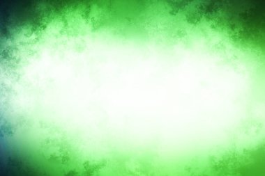 Beyaz kenarlı yeşil ve mavi bir arkaplan