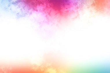 Beyaz gökyüzü ile renkli bir bulut arkaplanı