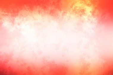 Kırmızı ve turuncu arka plan, beyaz ve siyah kenarı var.