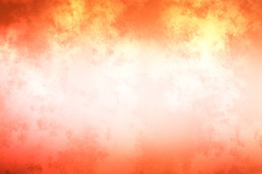 Kırmızı ve turuncu arka plan, beyaz ve siyah köpek.