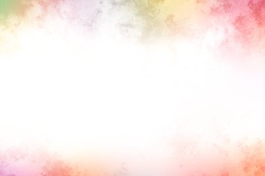 Beyaz gökyüzü ve gökkuşağı ile renkli bir arkaplan