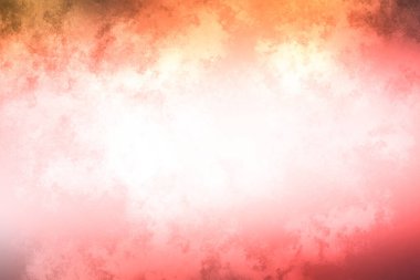 Siyah beyaz köpekli kırmızı ve sarı bir arka plan.