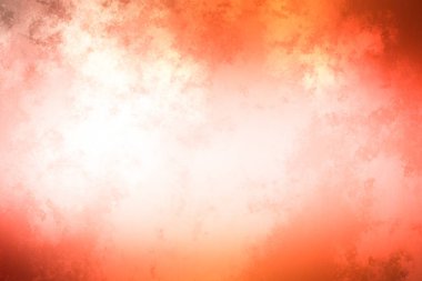 Kırmızı ve turuncu arka plan, beyaz ve siyah kenarı var.