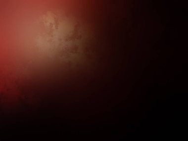 Siyah arka planı ve kırmızı ışığı olan kırmızı bir duvar.