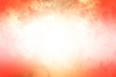 Kırmızı ve sarı arkaplan ve beyaz daire.