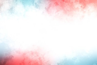 Beyaz ve mavi gökyüzü ile kırmızı ve mavi bir arkaplan