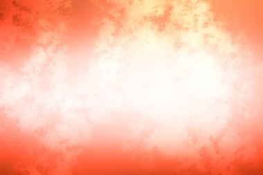 Kırmızı ve turuncu arka plan, beyaz ve siyah köpek.